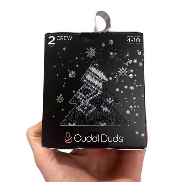 Cuddl Duds Cashmere Blend Crew Socks (Set of 2) - Picture 12 of 16